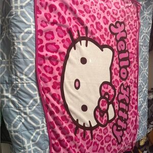 Hello Kitty Pink Fleece Blanket